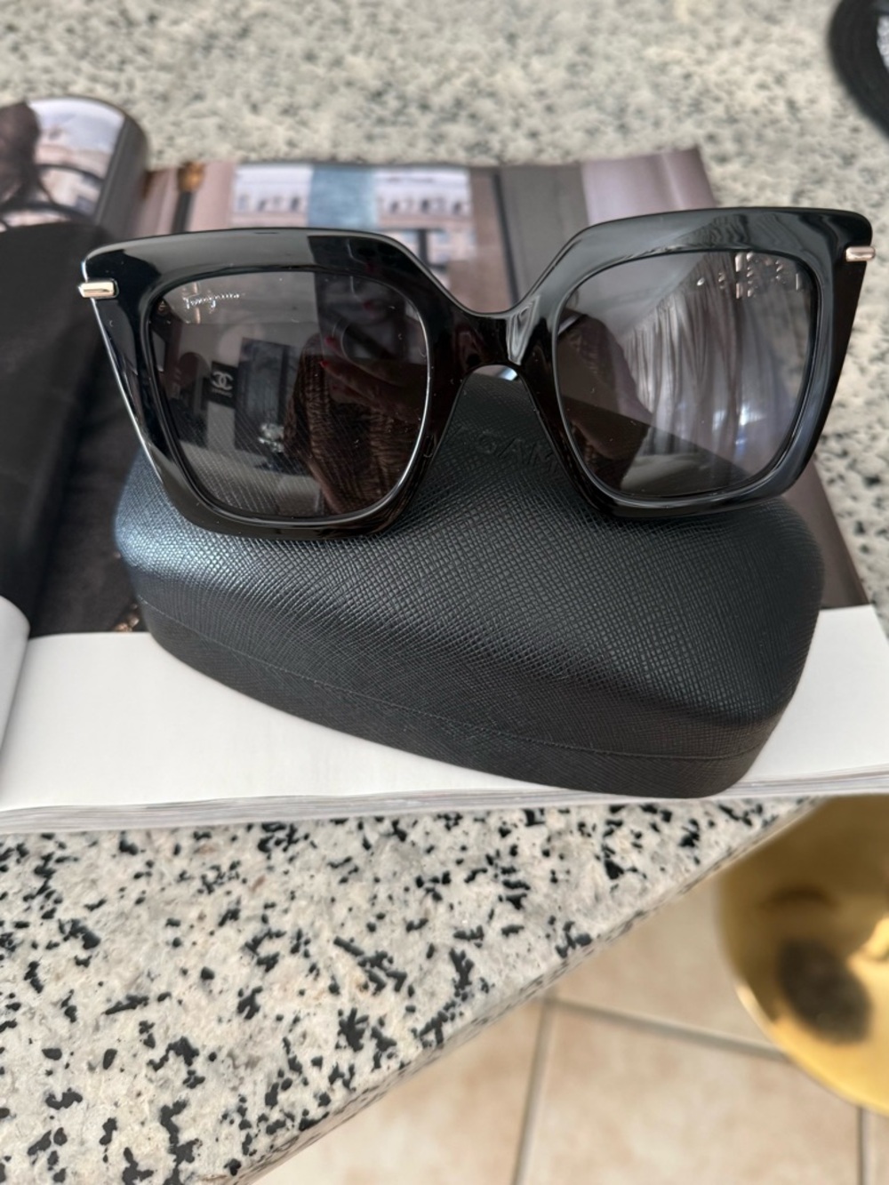 Salvatore Ferragamo Authentic Sunglasses – New with Case ✨